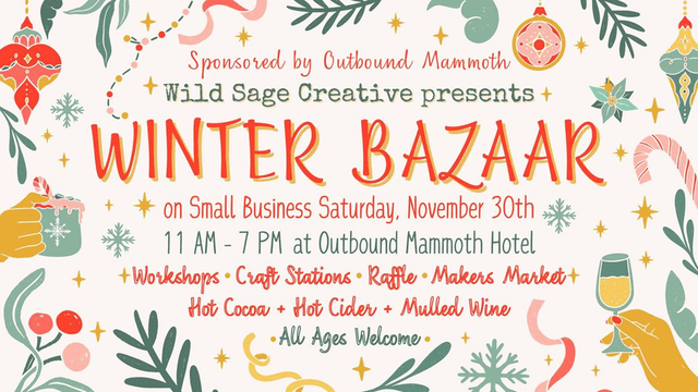 Mammoth Lakes, California Winter Bazaar flyer