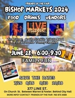 Bishop, California Farmers Market flyer